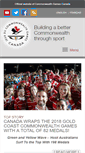 Mobile Screenshot of commonwealthgames.ca